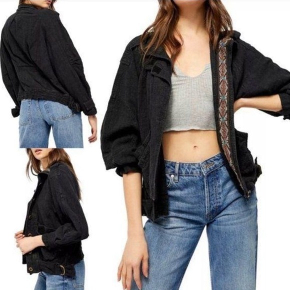 Gorgeous Free People Jade Black Jacket - Picture 2 of 14